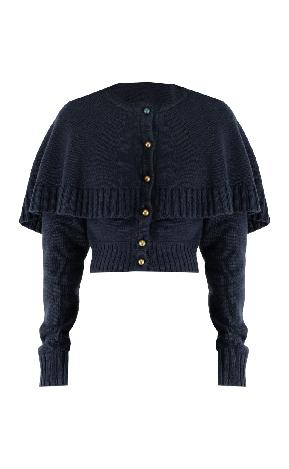 アウターその他 CHLOE ICONIC MILK WOOL CARDIGAN Chloé Cape-Detailed Knit Wool Cardigan — UFO No More